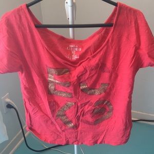 💜 ECKO cropped boxy t-shirt with sparkly logo!